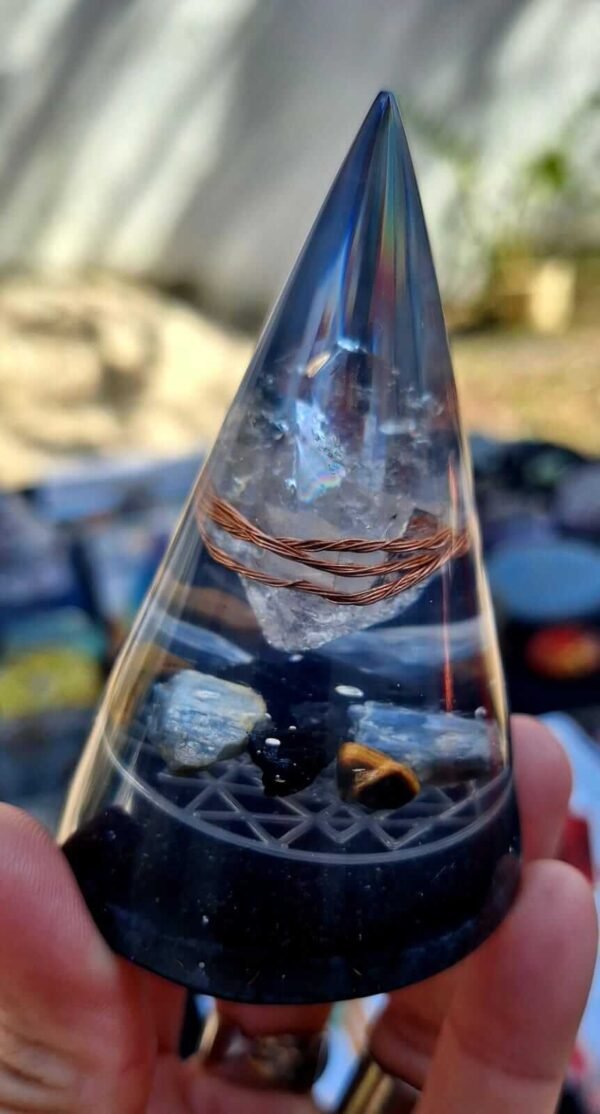 Decorativo Cone Pequeno Preto - Imagem 3