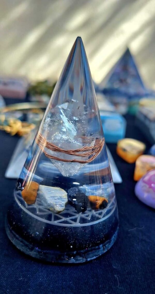 Decorativo Cone Pequeno Preto - Imagem 2