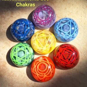 Kit Alinhamento dos Chakras Orgonite - Reiki - Holístico