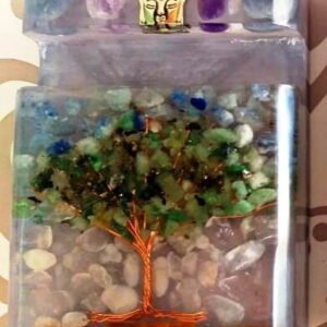 Porta Celulares Orgonite - Árvore da Vida de Cristais