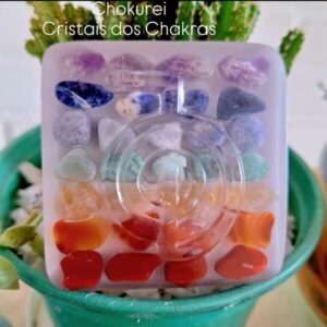 Terapeutico Cho Ku Rei transparente + 7 Chakras Branco