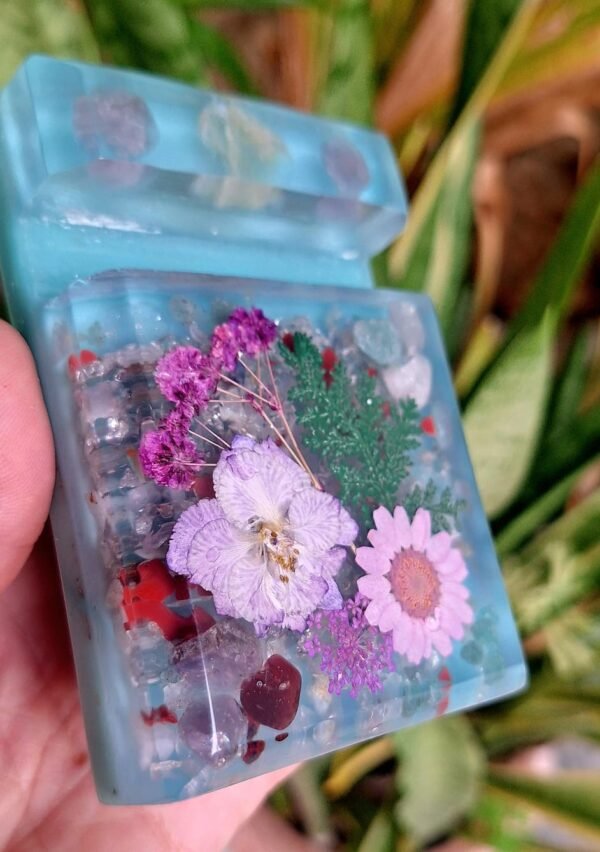 Porta Celular com Flores Verde - Imagem 2
